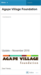 Mobile Screenshot of agapevillagefoundation.wordpress.com