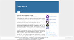 Desktop Screenshot of onelesscar.wordpress.com