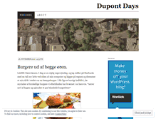 Tablet Screenshot of dupontdays.wordpress.com