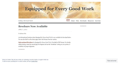 Desktop Screenshot of equippedforeverygoodwork.wordpress.com