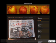 Tablet Screenshot of holdinganapple.wordpress.com