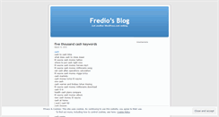 Desktop Screenshot of fredio.wordpress.com