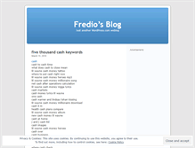 Tablet Screenshot of fredio.wordpress.com