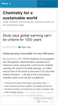 Mobile Screenshot of greenchemistry.wordpress.com