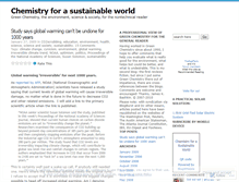 Tablet Screenshot of greenchemistry.wordpress.com