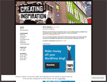 Tablet Screenshot of creatinginspiration.wordpress.com