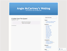 Tablet Screenshot of angiemccartney.wordpress.com