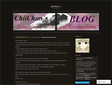 Tablet Screenshot of chiichanpics.wordpress.com