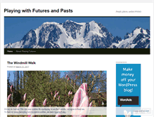 Tablet Screenshot of playingfutures.wordpress.com