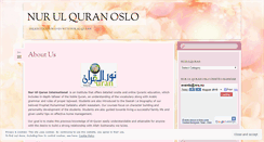 Desktop Screenshot of nurulquranoslo.wordpress.com