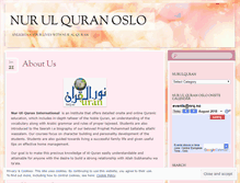 Tablet Screenshot of nurulquranoslo.wordpress.com