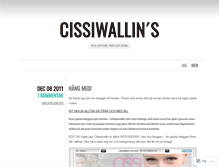 Tablet Screenshot of cissiwallinlooks.wordpress.com