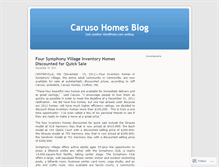 Tablet Screenshot of carusohomes.wordpress.com