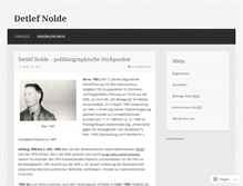 Tablet Screenshot of detlefnolde.wordpress.com
