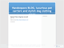 Tablet Screenshot of handsnpawsblog.wordpress.com