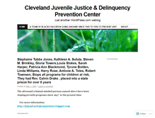 Tablet Screenshot of clevelandjuvenilejustice.wordpress.com