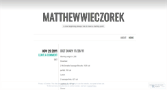 Desktop Screenshot of matthewwieczorek.wordpress.com