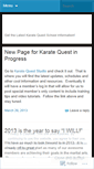 Mobile Screenshot of karatequest.wordpress.com