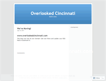 Tablet Screenshot of overlookedcincy.wordpress.com