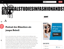 Tablet Screenshot of criticalstudiesinfashionandstyles.wordpress.com