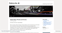 Desktop Screenshot of platformnumber26.wordpress.com