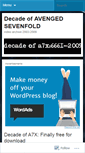 Mobile Screenshot of decadeofa7x.wordpress.com