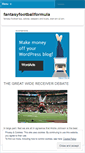 Mobile Screenshot of fantasyfootballformula.wordpress.com