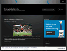 Tablet Screenshot of fantasyfootballformula.wordpress.com