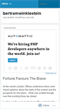 Mobile Screenshot of bertramwinklestein.wordpress.com