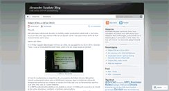 Desktop Screenshot of alesaudate.wordpress.com
