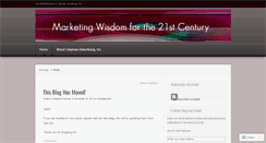 Desktop Screenshot of claymanadvertising.wordpress.com