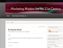 Tablet Screenshot of claymanadvertising.wordpress.com