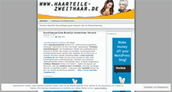 Desktop Screenshot of haarteile.wordpress.com