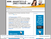 Tablet Screenshot of haarteile.wordpress.com