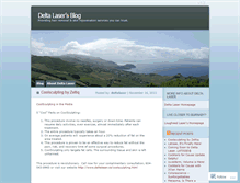 Tablet Screenshot of deltalaser.wordpress.com