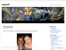 Tablet Screenshot of ladyduff.wordpress.com