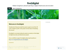 Tablet Screenshot of five2digital.wordpress.com