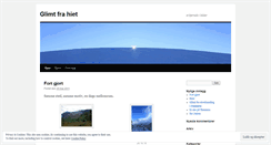 Desktop Screenshot of glimtfrahiet.wordpress.com