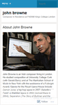Mobile Screenshot of brownejohn.wordpress.com