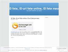 Tablet Screenshot of idfete.wordpress.com