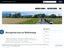 Tablet Screenshot of mztricamp.wordpress.com