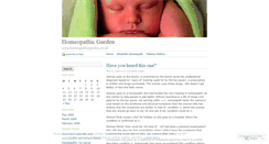 Desktop Screenshot of homeopathicgarden.wordpress.com