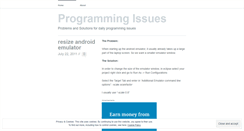 Desktop Screenshot of programmingissues.wordpress.com