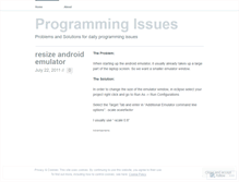 Tablet Screenshot of programmingissues.wordpress.com