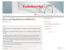 Tablet Screenshot of endobarrier1.wordpress.com