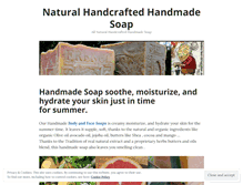 Tablet Screenshot of handcraftedsoap.wordpress.com