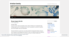 Desktop Screenshot of kristianlandry.wordpress.com
