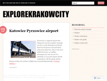 Tablet Screenshot of explorekrakowcity.wordpress.com