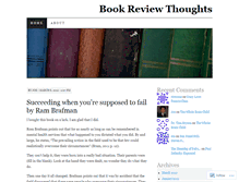 Tablet Screenshot of bookreviewthoughts.wordpress.com