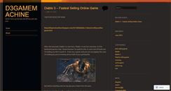 Desktop Screenshot of d3gamemachine.wordpress.com